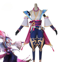 LOL Spirit Blossom Syndra Cosplay Costume Game LOL Syndra Dress Women Kimono Full Set