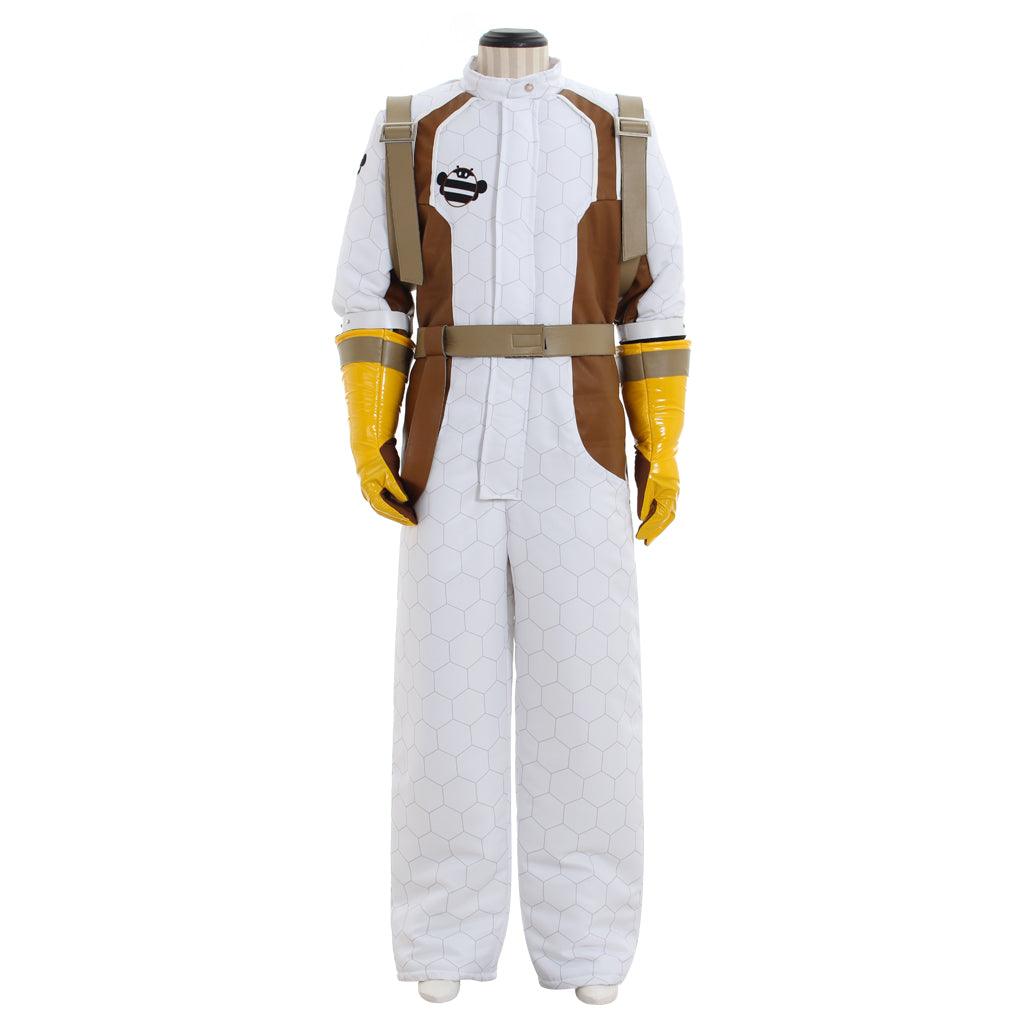 Mei Cosplay Climatologist Costume Women’s Fancy White Jumpsuit Full Set Outfit