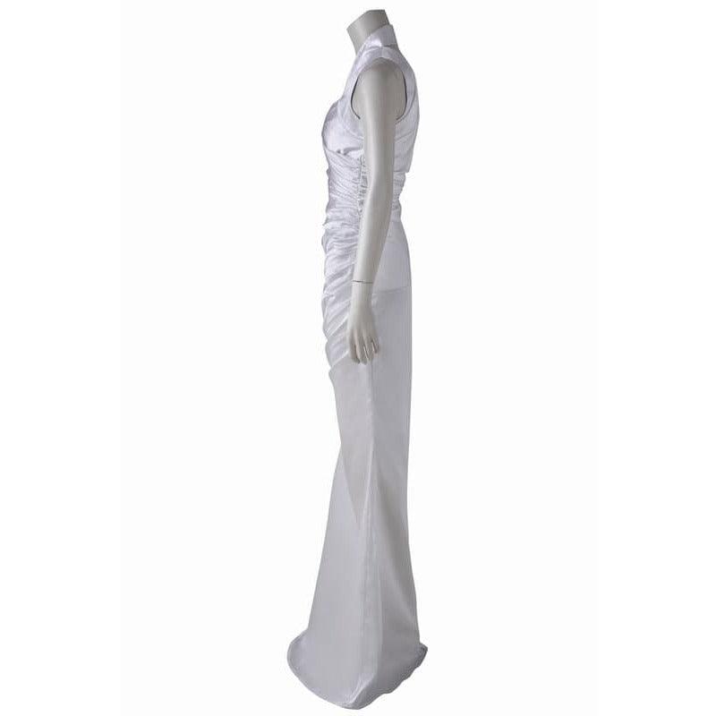 Game XV Lunafreya Nox Fleuret Cosplay Costume - Sexy White Fancy Dress for Halloween Parties