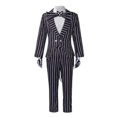 Jack Skellington Cosplay Costume Halloween Suit - Jacket & Pants Outfit