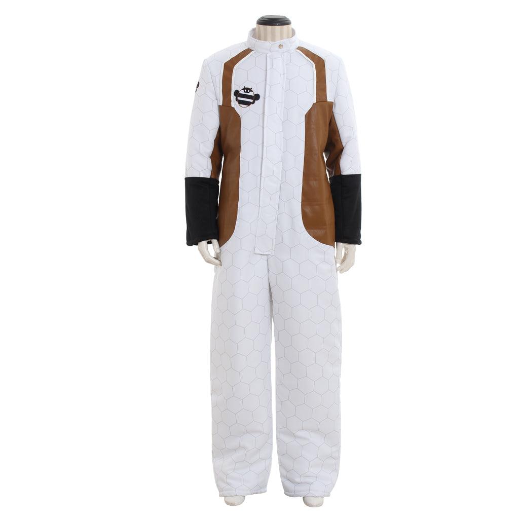 Mei Cosplay Climatologist Costume Women’s Fancy White Jumpsuit Full Set Outfit