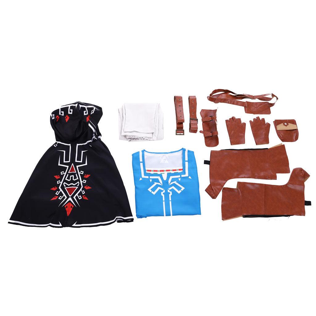 Game Zelda: Breath of the Wild Link Cosplay Costume Full Set - Authentic Hero Outfit