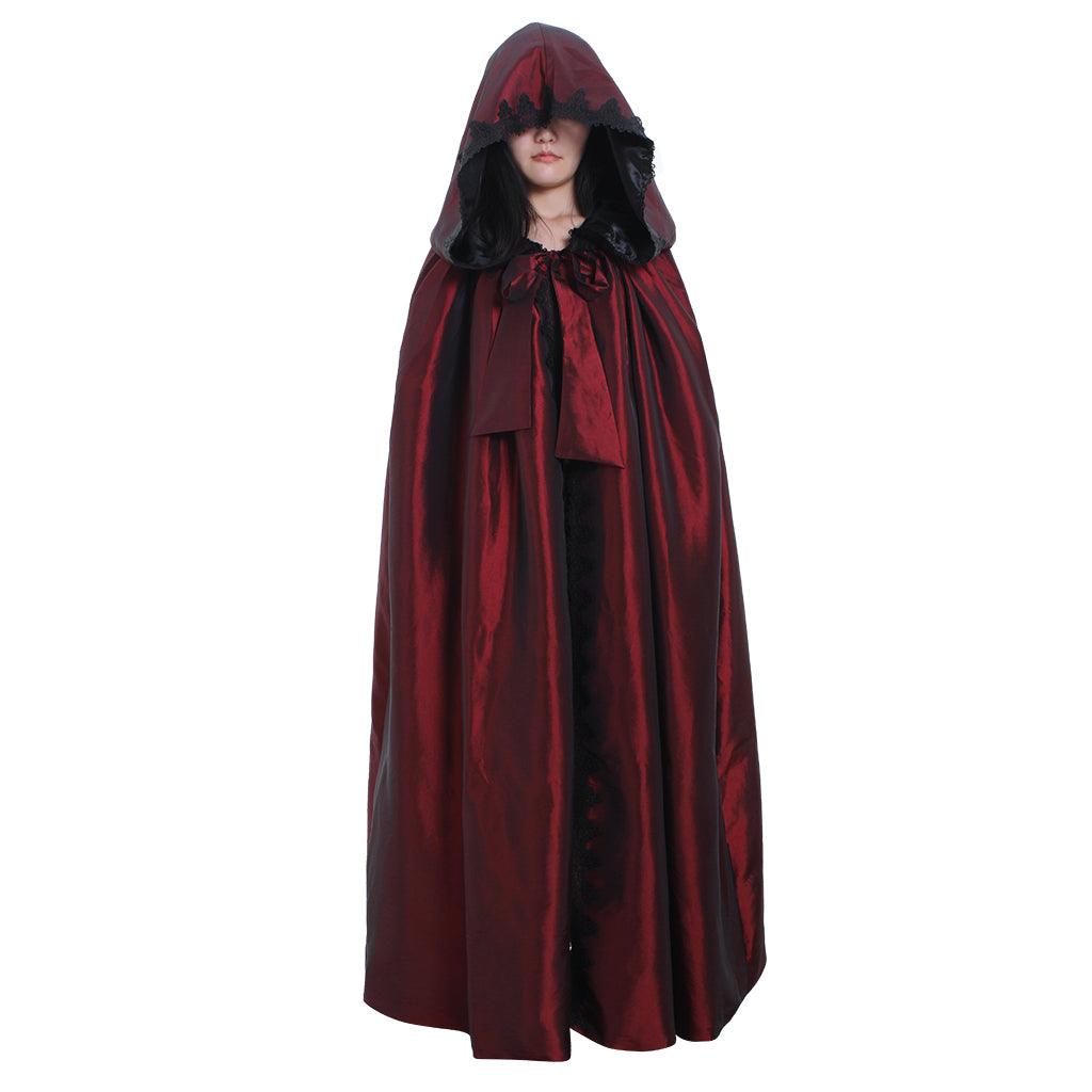 Victorian Red Cloak Halloween Cosplay Costume