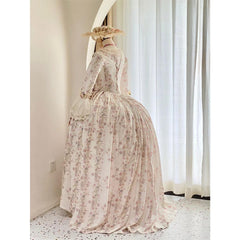 Robe A La Francaise Rococo Dress 18th Century Victorian Lady Royal Court Queen Marie Antoinette Costume Duchess Dress Ball Gown