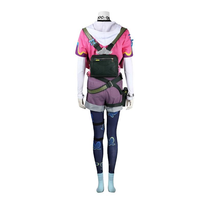 Valorant Clove Cosplay Costume - Pink Coat, Shirt, Pants, Game Suit for Women