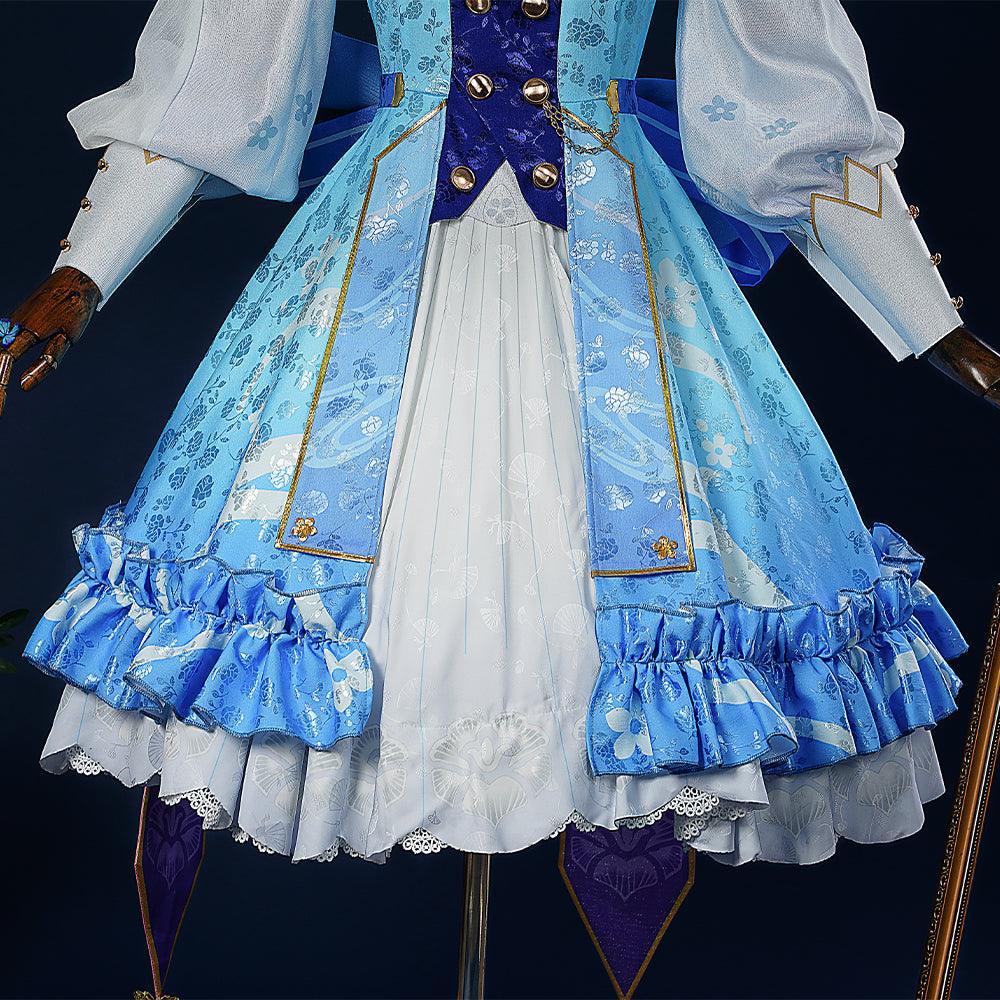 Genshin Impact Kamisato Ayaka Costume - Flower Letter Cosplay Outfit