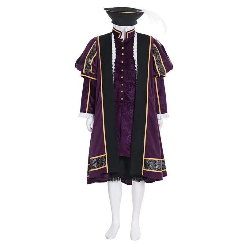 Tudor King Henry VIII Cosplay Costume - Medieval Renaissance Lord Outfit | Coscosmos