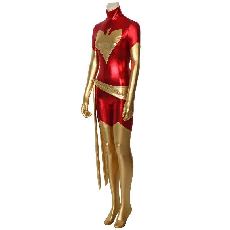 Jean Grey Dark Phoenix Red Spandex Cosplay Costume - X-Men Series