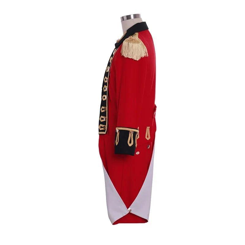 1770s Colonial Red Jacket - Richard Worsley Cosplay Costume | Captain George Bisset Uniform | Coscosmos Series - Coscosmos