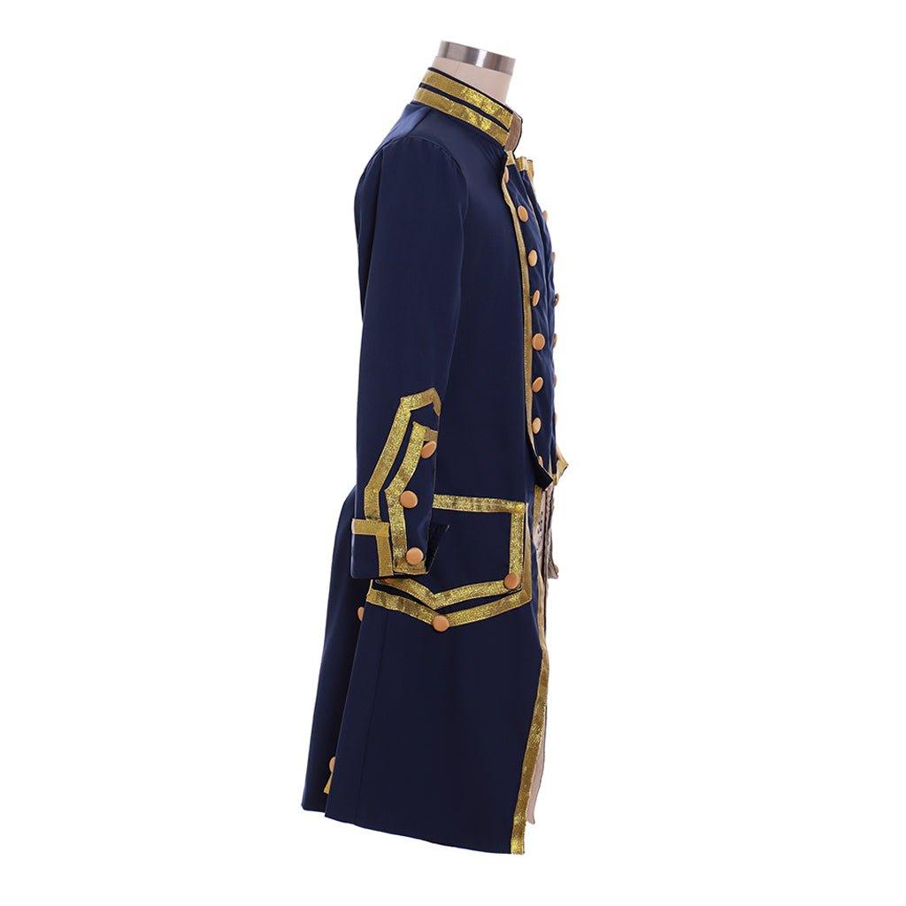 18th Century Men's Colonial Military Uniform Costume - Victorian Regency Tailcoat for Halloween | Coscomos - Coscosmos