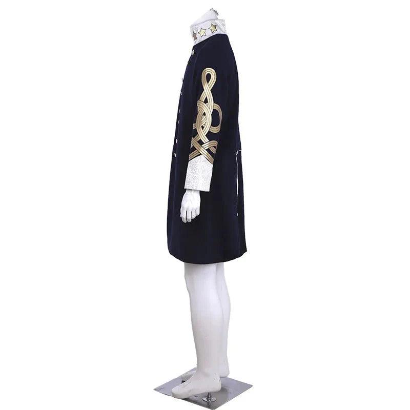 18th Century Men’s Embroidered Retro Jacket - Long Slim Collar Cosplay Coat | Coscosmos Medieval Series - Coscosmos