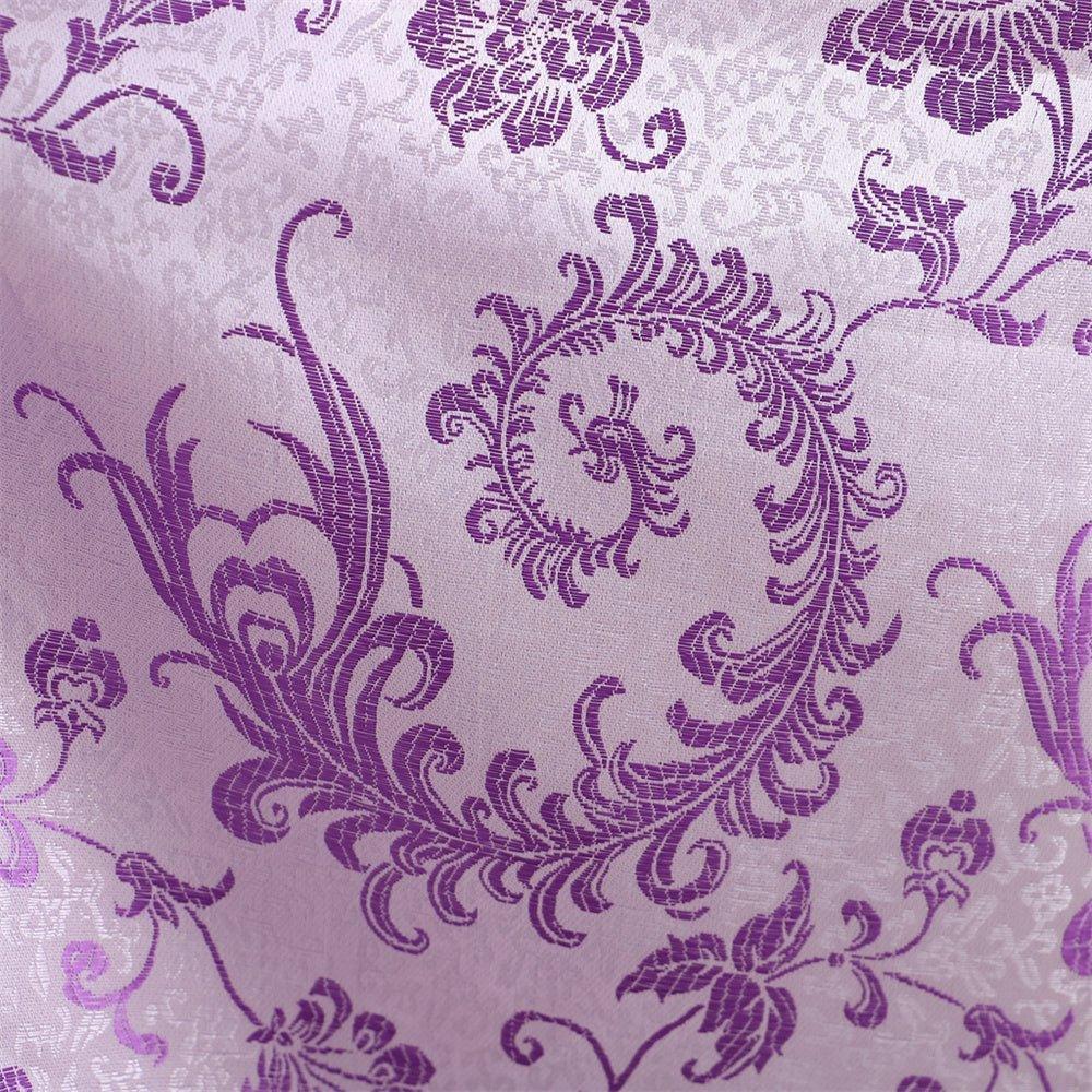 18th Century Rococo Purple Brocade Dress - Embroidered Gown from Coscomos' Medieval Series - Coscosmos