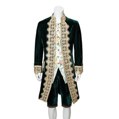 18th Century Victorian Aristocrat Costume - Black Elegant Gentleman Royal Court Outfit - Coscosmos