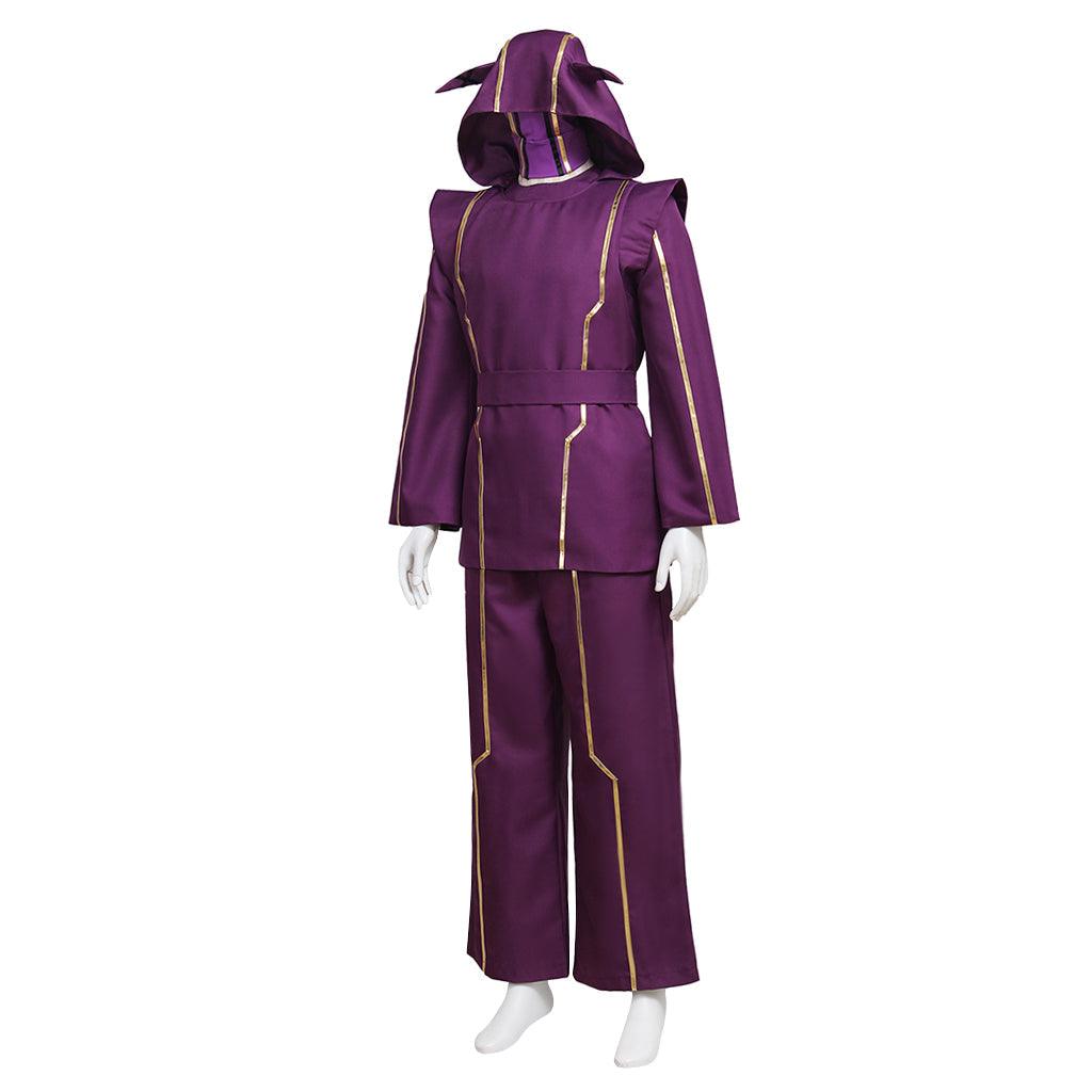 LOL Kennen Cosplay Costume Purple Battle Uniform with Hat - Game Cosplay Series