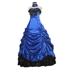 Gothic Steampunk Lolita Princess Ball Gown Medieval Court Rococo Vampire Tube Dress Suit Women's Carnival Masquerade Costume