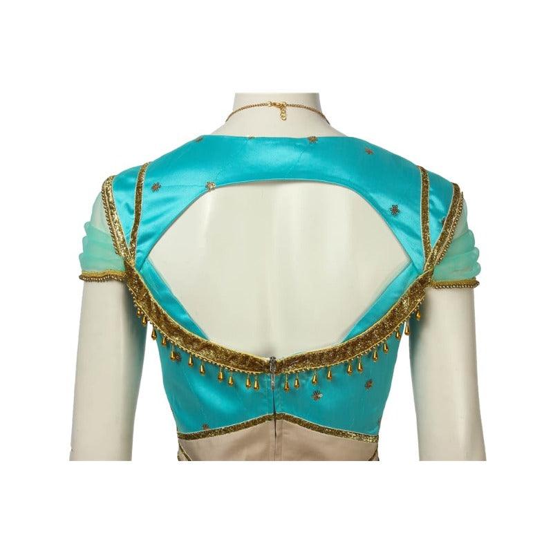 Princess Jasmine Cosplay Costume - Aladdin Inspired Peacock Dress for Adults