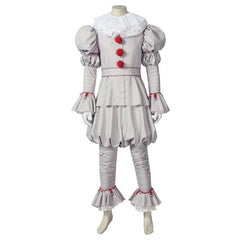 The Dancing Clown Joker Cosplay Costume with White Scarf and Accessories - Halloween Outfit