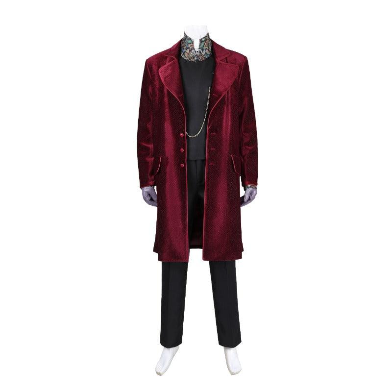 Willy Wonka Cosplay Costume for Adults - Chocolate Factory Fantasy Outfit for Halloween & Carnival Parties