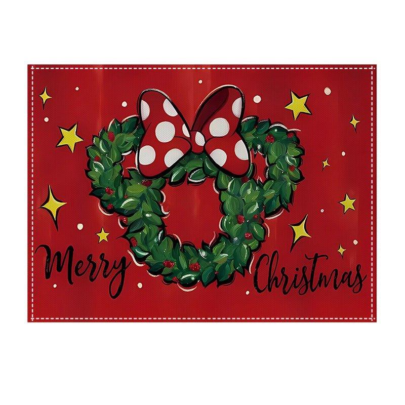 2024 Cross - border New Christmas Placemat Christmas Tree Festive Party Decoration Restaurant Dining Table West Placemat Table Mat Wholesale - Coscosmos