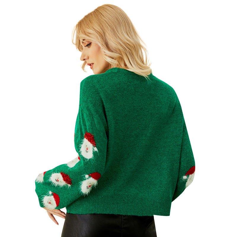 2024 Women's Christmas Knit Sweater | Santa Claus Pullover | Cozy Winter Fashion - Coscosmos