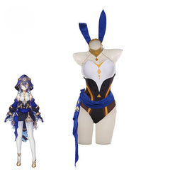 Layla Bunny Girl Costume New Original Genshin Impact Bunny Suit Sexy Exotic Dancers Women Jumpsuit Full Set