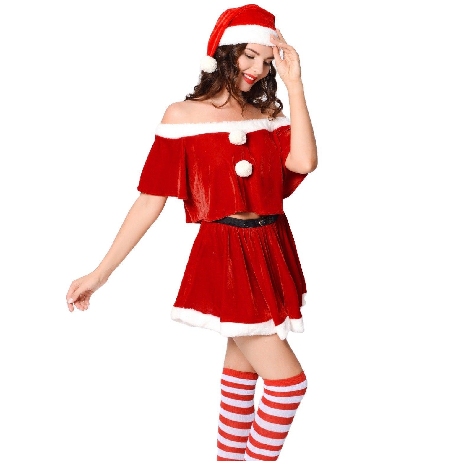 Christmas clothing, stage performance clothing COS New Year's Day New Year's party Christmas clothing