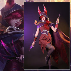 LOL The Rebel Xayah Cosplay Costume Game LOL Xayah New Champion Outfit Halloween Women Suit with Cloak