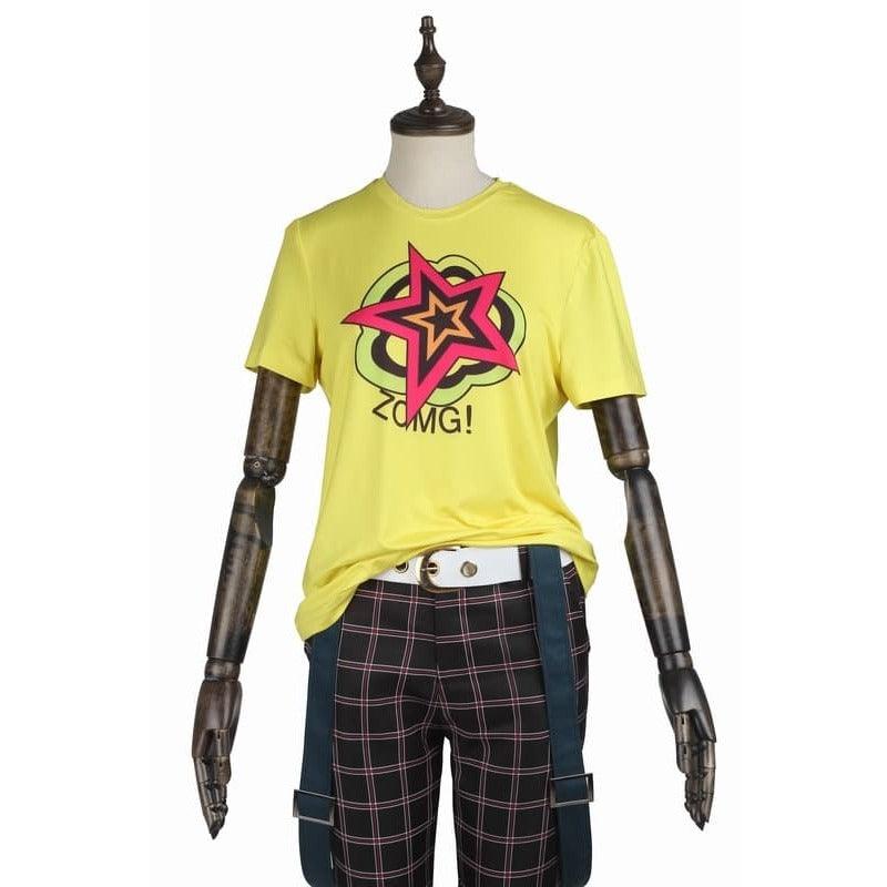 Ryuji Sakamoto Persona 5 Cosplay Costume School Uniform with Wig for Halloween and Carnival