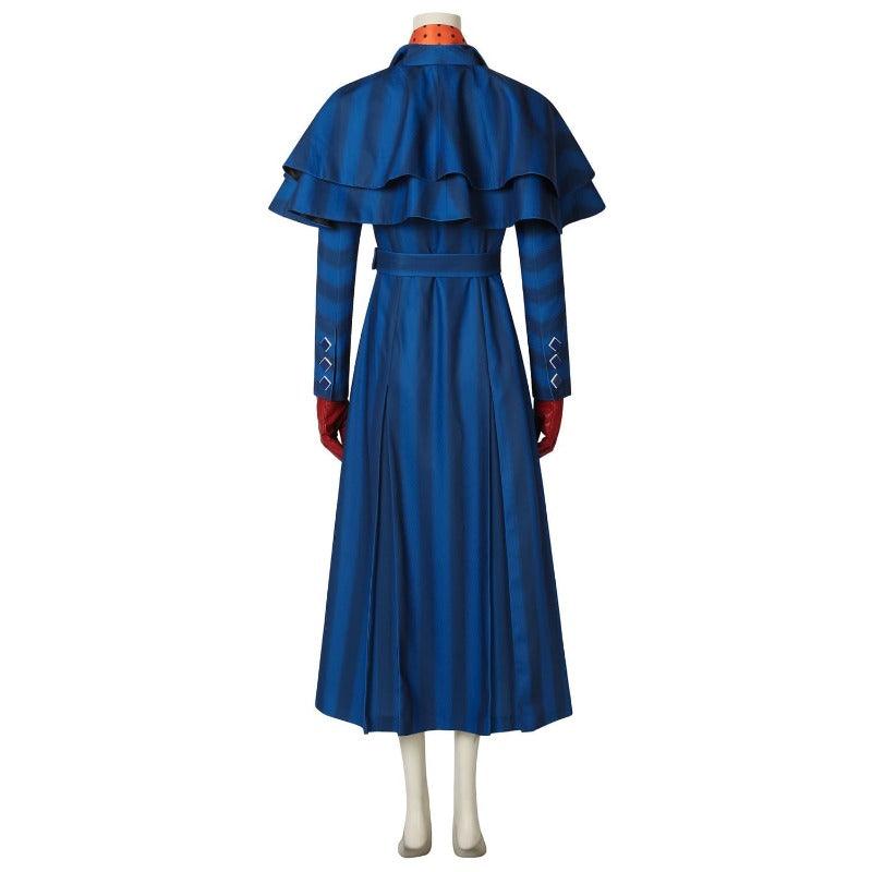 Mary Poppins Returns Navy Blue Cosplay Costume for Adults