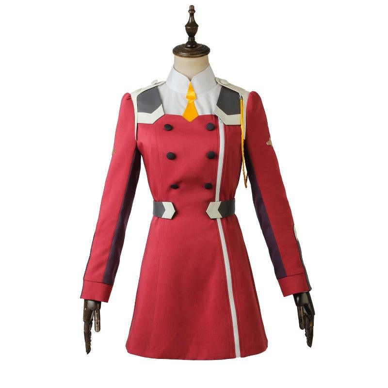 Zero Two Cosplay Costume - Darling in the Franxx Dress Uniform, Wig & Accessories for Women