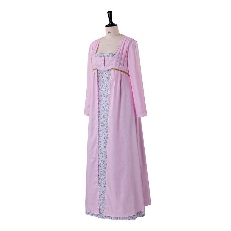 Regency Jane Austen Pastoral Spencer Robe Gown | Victorian Medieval Ball Costume