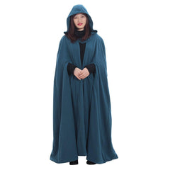 Winter Cloak Hooded Trench Coat Women Gothic Cape Women Trench Coat Open Front Cardigan Jacket Coat Cape Cloak Poncho Plus