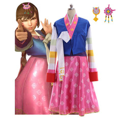 OW D.Va Cosplay Costumes Hanbok Style Cute Girls Outfit for Game Cosplay Events