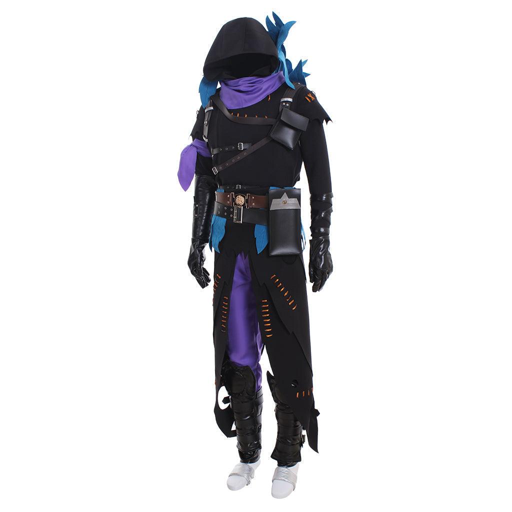 Raven Cosplay Demon Costume for Men - Fancy Hoodie Uniform Full Set | Game Cosplay Series