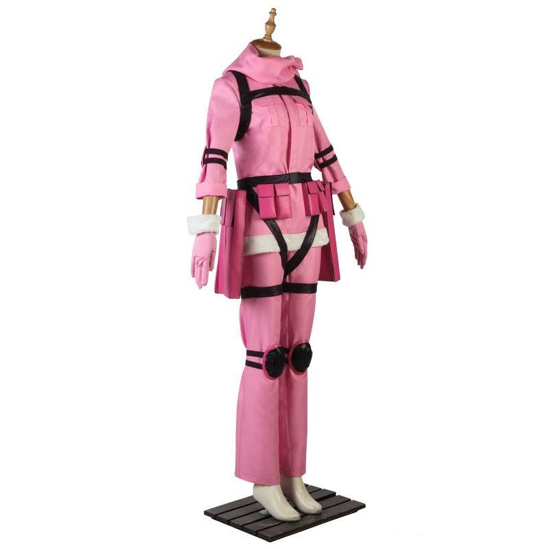 LLENN Sword Art Online GGO Cosplay Costume - Custom Made Pink Uniform