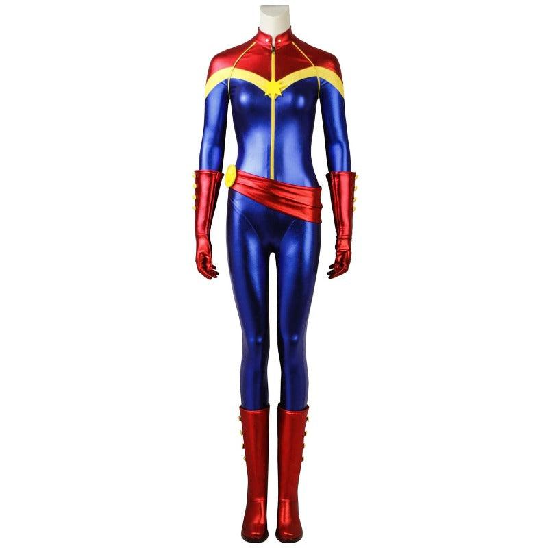 Superhero Captain Marvel Kids Cosplay Costume - Avengers Bodysuit Jumpsuit for Halloween