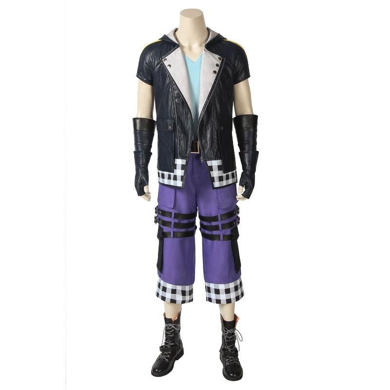 Kingdom Hearts III Riku Cosplay Costume - Black Jacket Uniform Coat