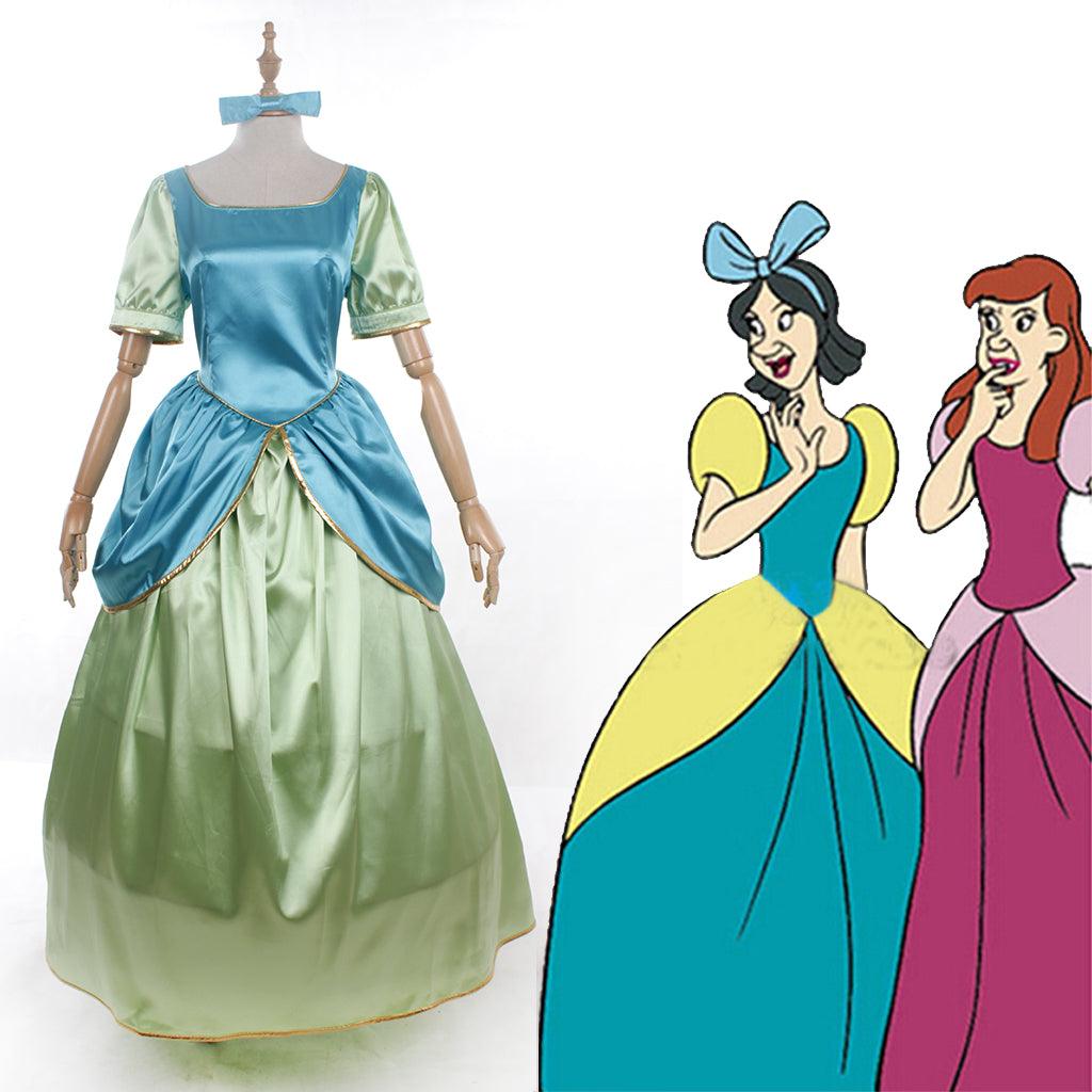 Disney Cinderella Princess, Prince, Stepmother, and Maid Cosplay Costume Series