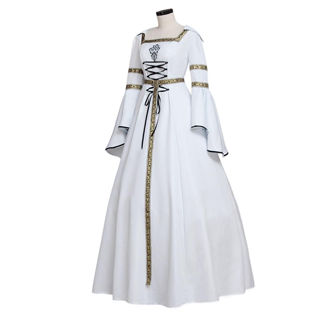 Women's Medieval Victorian Renaissance Wedding Dress Halloween Carnival Party Vampire Cosplay Ball Gown