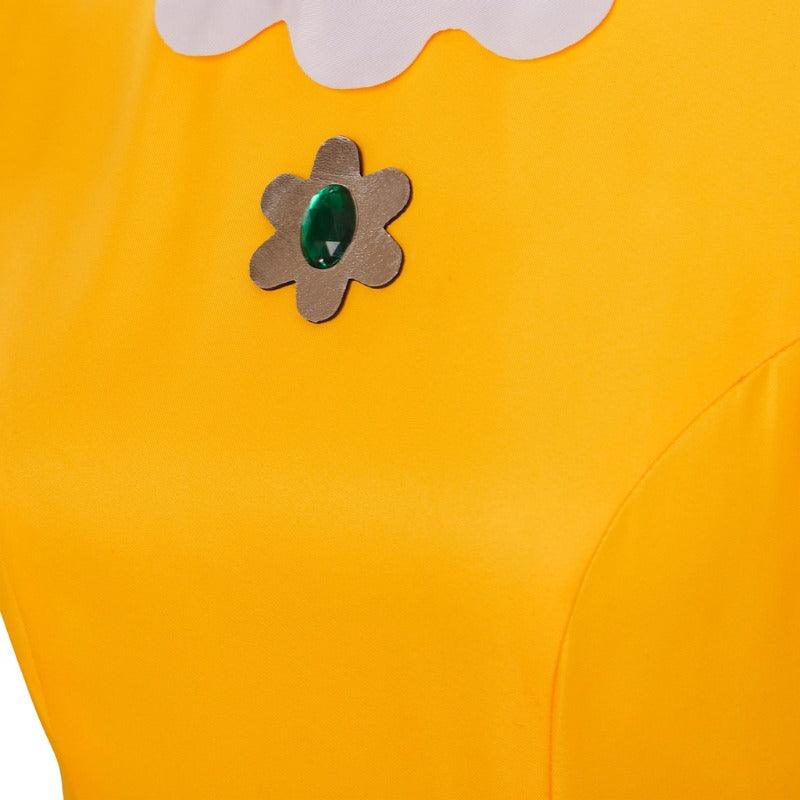 Rosalina Cosplay Dress with Crown - Daisy Princess Costume for Halloween & Parties