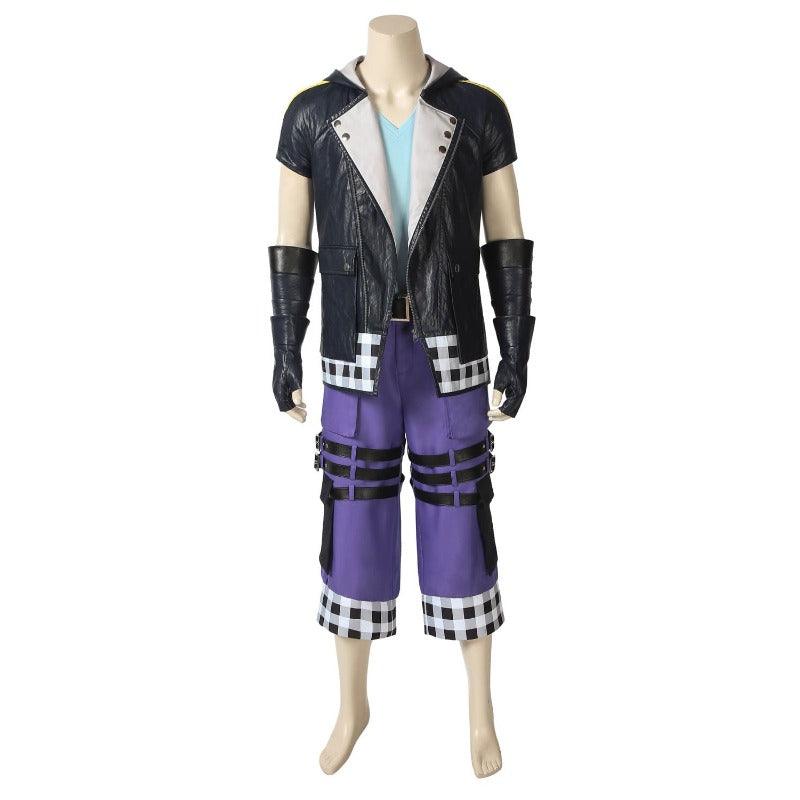 Kingdom Hearts III Riku Cosplay Costume - Black Jacket Uniform Coat