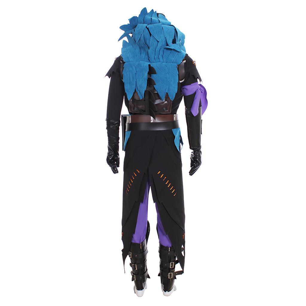 Raven Cosplay Demon Costume for Men - Fancy Hoodie Uniform Full Set | Game Cosplay Series