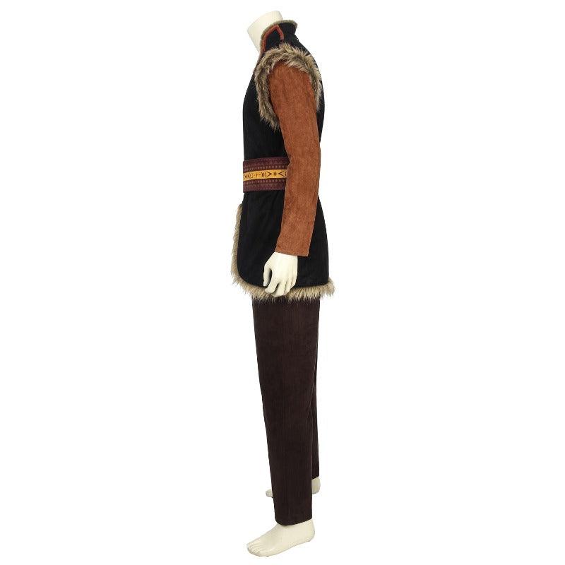 Frozen 2 Kristoff Men's Cosplay Costume Halloween Outfit with Accessories