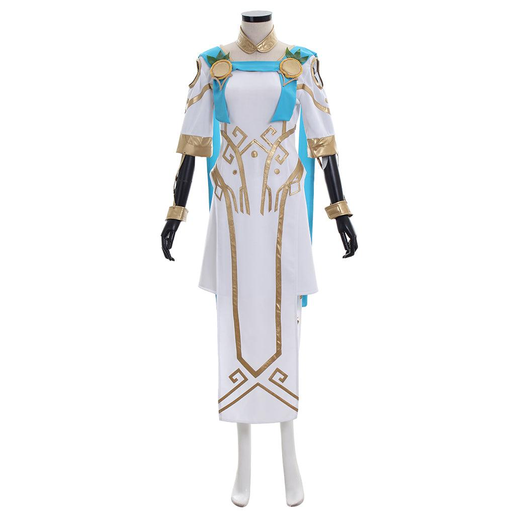 Overwatch Mercy Victory Cosplay Costume Angela Ziegler Summer Games Skin Outfit Full Set