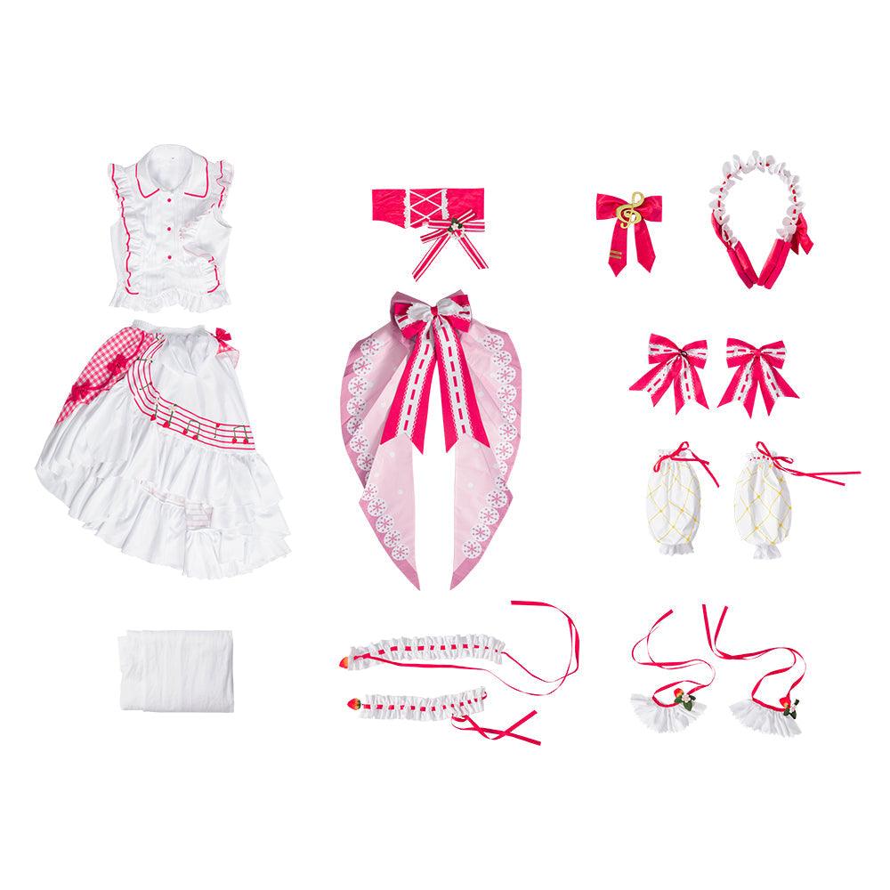 Miku 15th Anniversary Anime Cosplay Strawberry Lolita Dress