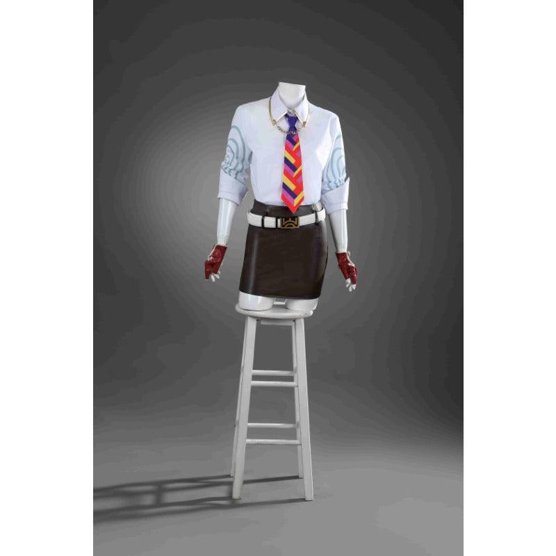 Valorant Cosplay Costume Women’s Uniform Shirt Vest Skirt Set - Halloween Party Suit