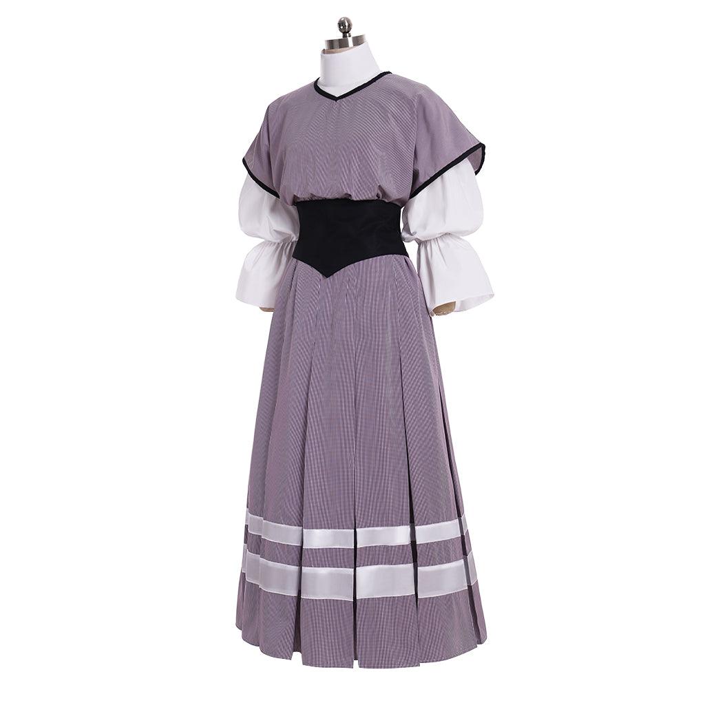 Medieval Victorian Edwardian Colonial Civil War Dress Suit for Women – Tea Party Ball Gown, Custom-Made for Carnival & Events