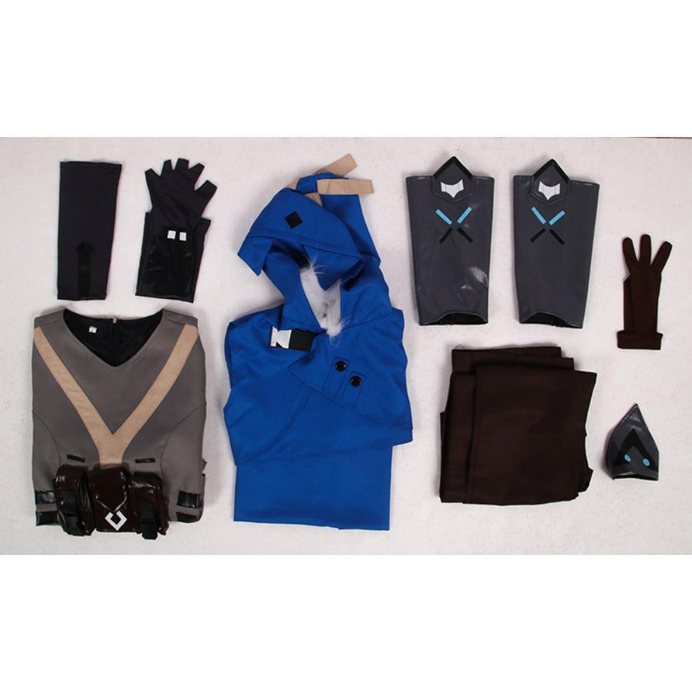 Valorant Sova Cosplay Costume Full Set for Men - Top, Pants, and Cloak | Halloween & Carnival Outfits