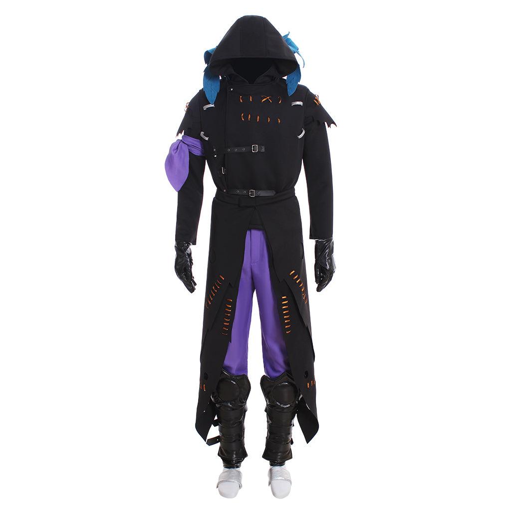 Raven Cosplay Demon Costume for Men - Fancy Hoodie Uniform Full Set | Game Cosplay Series