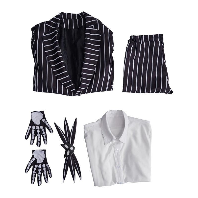 Jack Skellington Cosplay Costume Halloween Suit - Jacket & Pants Outfit